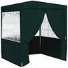 vidaXL Tente de réception avec parois latérales 2,5x2,5 m Vert 90 g/m²