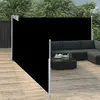 vidaXL Auvent latéral rétractable Noir 100 x 1000 cm