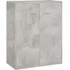 vidaXL Buffet Gris béton 60 x 30 x 75 cm Aggloméré