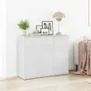 vidaXL Buffet Blanc brillant 88x30x70 cm Aggloméré