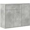 vidaXL Buffet Gris béton 88x30x70 cm Aggloméré