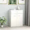 vidaXL Buffet Blanc 60 x 30 x 75 cm Aggloméré