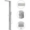 vidaXL Douche d'extérieur Acier inoxydable Carré