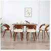 vidaXL Chaises à manger lot de 6 crème bois courbé et similicuir