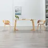 vidaXL Chaises à manger lot de 2 crème bois courbé et similicuir