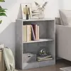 vidaXL Bibliothèque Gris béton 60x24x76 cm Bois d'ingénierie
