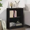 vidaXL Bibliothèque Noir 60x24x76 cm Bois d'ingénierie