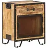 vidaXL Table de chevet 43x30x51 cm Bois de manguier massif brut
