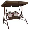 vidaXL Balancelle pour enfants Marron 115x75x110 cm Tissu