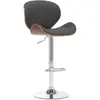 vidaXL Tabouret de bar Gris Tissu