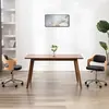 vidaXL Vidaxl Chaise Pivotante À Manger Noir Bois Courbé Et Similicuir