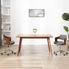 vidaXL Chaise pivotante de salle à manger Gris Bois courbé et tissu