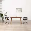 vidaXL Chaise pivotante à dîner Noir Bois courbé et similicuir