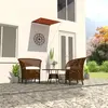 vidaXL Auvent rétractable 100x150 cm Orange et marron