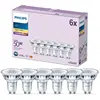 Ampoule LED - PHILIPS - 50 W - Spot GU10 - Blanc chaud - Non-Dimmable - Verre x6