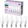 Philips, pack de 6 ampoules LED E14 format flamme, 40W, blanc chaud