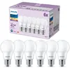 Philips LED Pack de 6 ampoules A60 E27, 2700 K, 4,9 W, 8719514459434, A60
