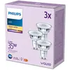 Philips, pack de 3 ampoules LED GU10, 35W, blanc chaud non dimmable