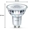 Philips Lighting pack de 2 ampoules LED GU10, 50W, 2700K, blanc chaud
