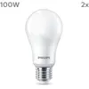 Philips LED Pack de 2 ampoules A65 E27, 2700 K, 13 W, 8719514451377, A65