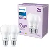 Philips LED Pack de 2 ampoules A67 E27, 4000 K, 13 W, 8719514451315, A67