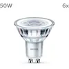 Philips, pack de 6 ampoules LED GU10, 50W, blanc froid non dimmable