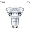 Philips, pack de 2 ampoules LED GU10, 35W, blanc froid non dimmable
