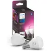 Ampoule LED connectée PHILIPS HUE W&C E14 Luster x2 5.1W TU