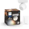 Spot connecté 1 tête Buckram 5.5W Blanc + télécommande Philips