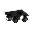 Éclairage connecté Philips Hue Buckram 4 Spots Noir