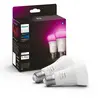 Philips Hue White Ambiance Pack 2 Ampoules LED Connectées 6.5W E27 RVB