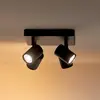 WiZ spot pour plafond LED Imageo, 4fl carré noir