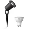 Philips Spot Lumineux Puled Noir + Une Ampoule Gu10 À Lumière Blanche
