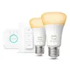 Philips Hue Ampoule Smart White Ambiance E27 8 W - Kit De Démarrage (2...