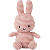 Peluche Miffy lapin velours côtelé 24 cm Rose