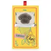 Peluche chat siamois eddie en boite sardines - 17 cm 101500