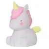 A Little Lovely Company veilleuse Filles licornes 12,5 cm PVC jaune/rose