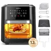 Aigostar Friteuse air fryer 1700 W,8 Prédéfinies,Écran Tactile LED, 7 ...