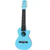 Korala PUG-40-LBU guitarlélé bleue en polycarbonate