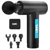 Sanbo Pistolet de Massage Musculaire Appareil de Massage Masseur de Muscle Profonds avec 6 Niveaux Réglables, 5 Têtes de Massage et l'Ecran LCD Pour