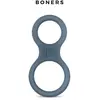 Boners Anneau pénien et séparateur de testicules en silicone - Gris