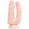 EasyToys Dildo Collection Double Gode Réaliste avec Ventouse - 18 cm