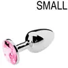 Plug Bijou Strass rose - Small 6.5 x 2.7 cm 