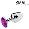 Plug Bijou Strass Violet - Small 6.5 x 2.7 cm 