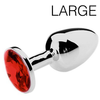 Plug bijou Spolly Large - Rouge 8.5 x 3.9cm 