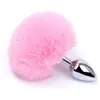Plug Queue de lapin BUNNY TAIL 6 x 2.7 cm Rose 
