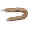 Plug avec queue Fourrure 7 x 3.4 cm Beige 