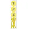 Balles de golf avec tees Legend Happy New Year (x3) Jaune TU WS9900121