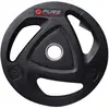 Disque de musculation - PURE 2 IMPROVE - black - 25 kg - pour entraînement de la force