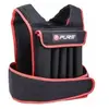 Pure2Improve Gilet de Poids 20 kg, Noir-Rouge, en Néoprène, Réglable Individuellement,